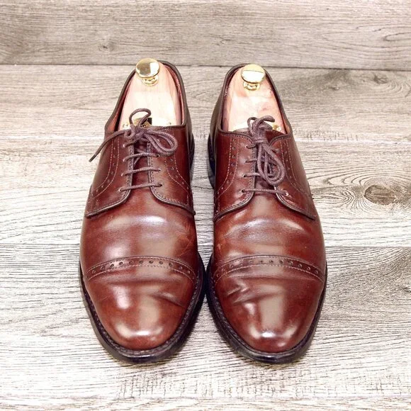 Allen Edmonds CLIFTON 8.5 D Brown * add $15 new Cedar Trees display picture 2